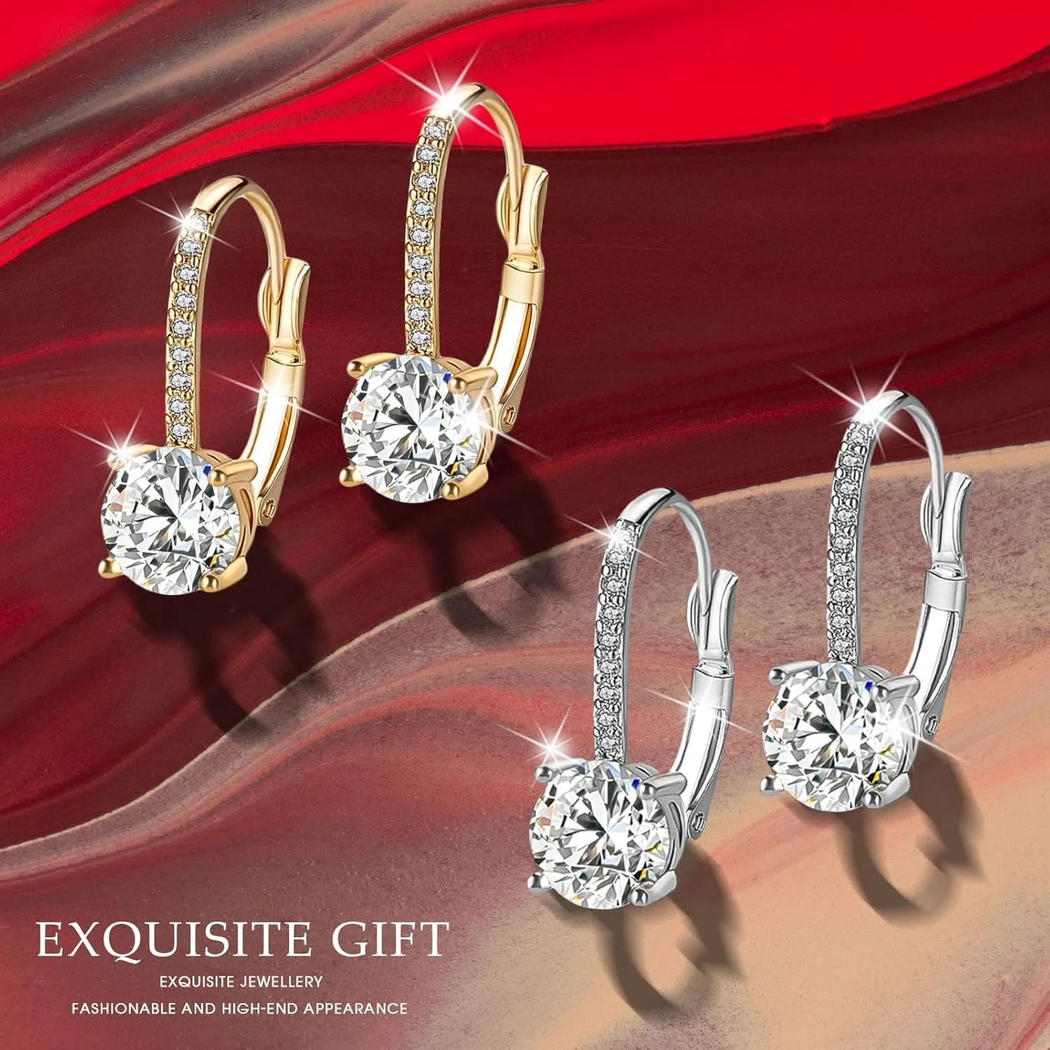 گوشواره حلقه ای الماسی اکسفور زنانه، گوشواره مسی، گوشواره عروس، جواهرات مد روز دخترانه و زنانه گوشواره حلقه ای الماسی اکسفور زنانه، گوشواره مسی، گوشواره عروس، جواهرات مد روز دخترانه و زنانه