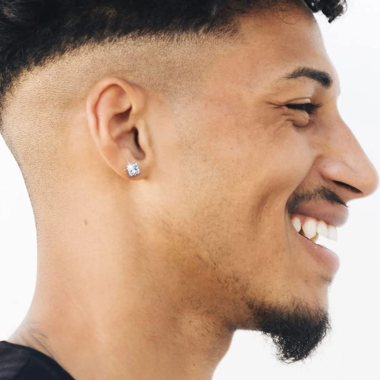 ست گوشواره میخی استیل ضد زنگ برای زنان، ضد حساسیت، مربعی، درخشان، زیرکونیا مکعبی، گوشواره های میخی 3-8 میلی متری، الماس مصنوعی، گوشواره های غضروفی برای زنان و مردان