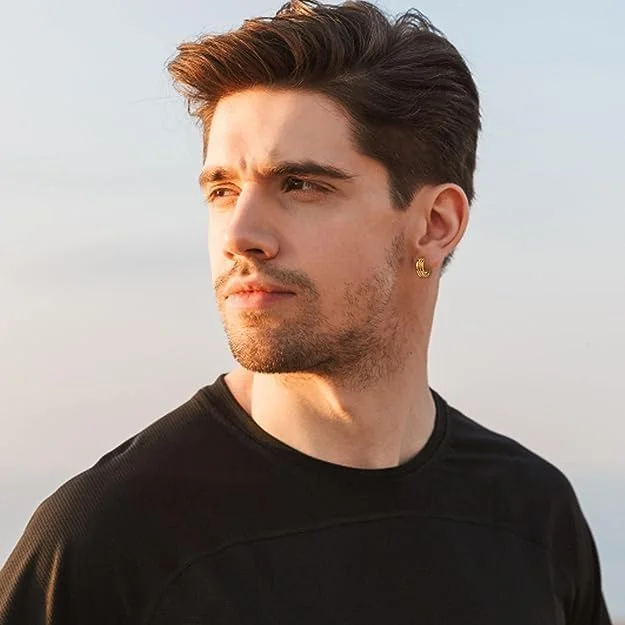 ست گوشواره حلقه ای کوچک استیل ضد زنگ Excefore، گوشواره های حلقه ای کوچک ضد حساسیت برای مردان و زنان