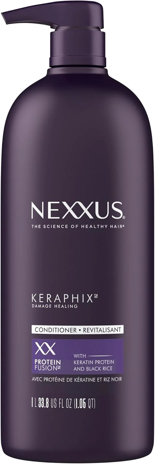 Nexxus Conditioner for Damaged Hair Keraphix with ProteinFusion Silicone-Free Conditioner with Keratin Protein and Black Rice 33.8 Fl Oz Nexxus Conditioner for Damaged Hair Keraphix with ProteinFusion Silicone-Free Conditioner with Keratin Protein and Black Rice 33.8 Fl Oz