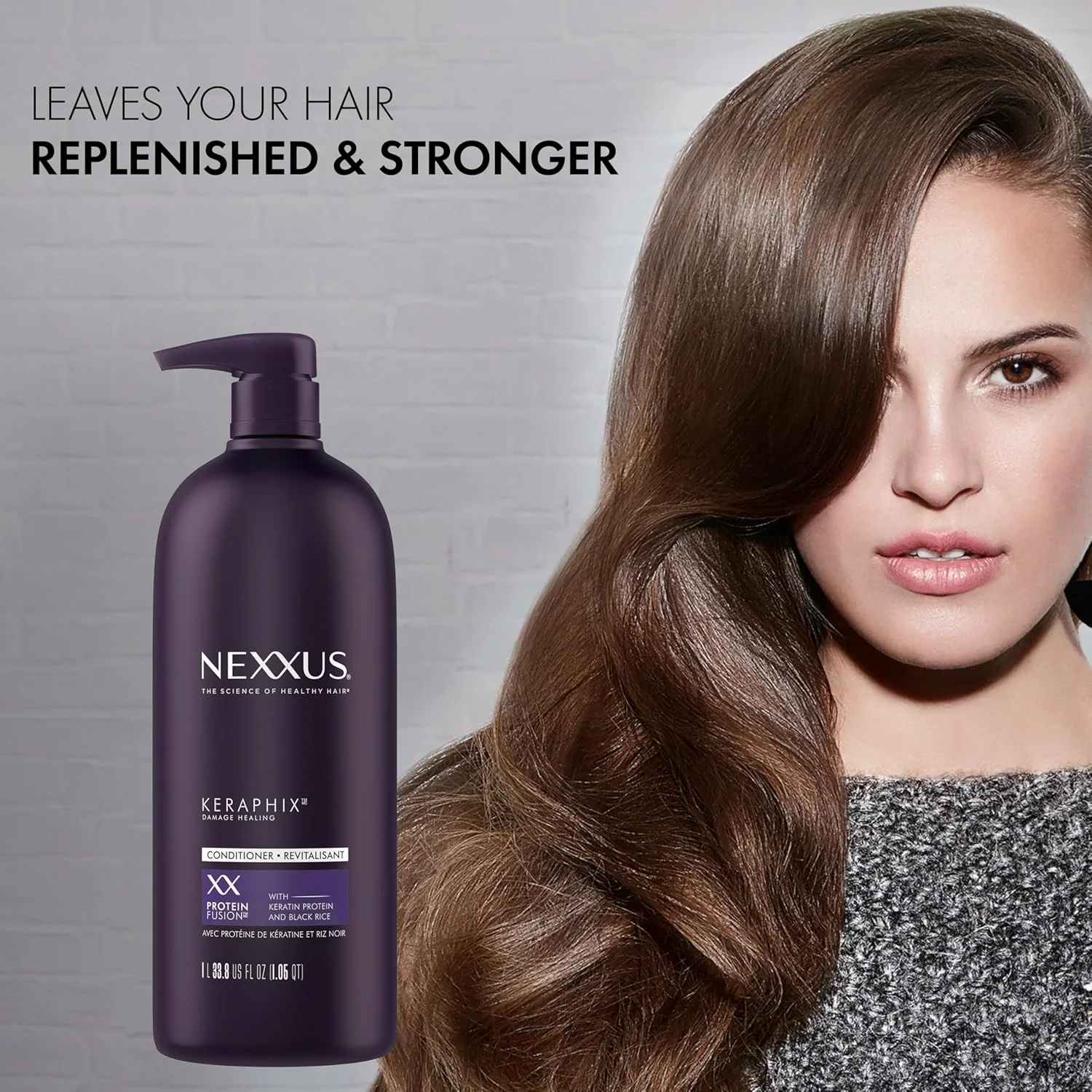 Nexxus Conditioner for Damaged Hair Keraphix with ProteinFusion Silicone-Free Conditioner with Keratin Protein and Black Rice 33.8 Fl Oz Nexxus Conditioner for Damaged Hair Keraphix with ProteinFusion Silicone-Free Conditioner with Keratin Protein and Black Rice 33.8 Fl Oz