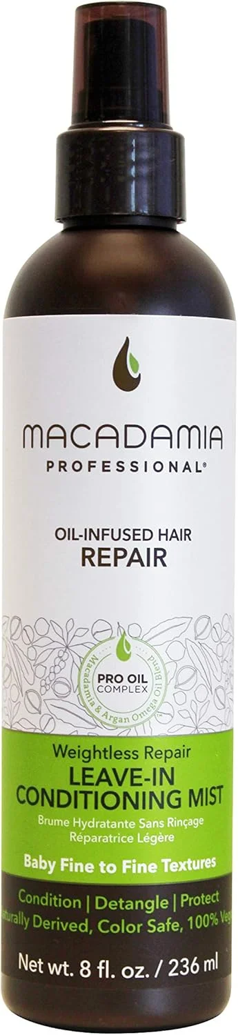 اسپری نرم کننده و مرطوب کننده مو مکادامیا نچرال اویل پروفشنال، بدون ایجاد سنگینی، 236 میلی لیتر اسپری نرم کننده و مرطوب کننده مو مکادامیا نچرال اویل پروفشنال، بدون ایجاد سنگینی، 236 میلی لیتر