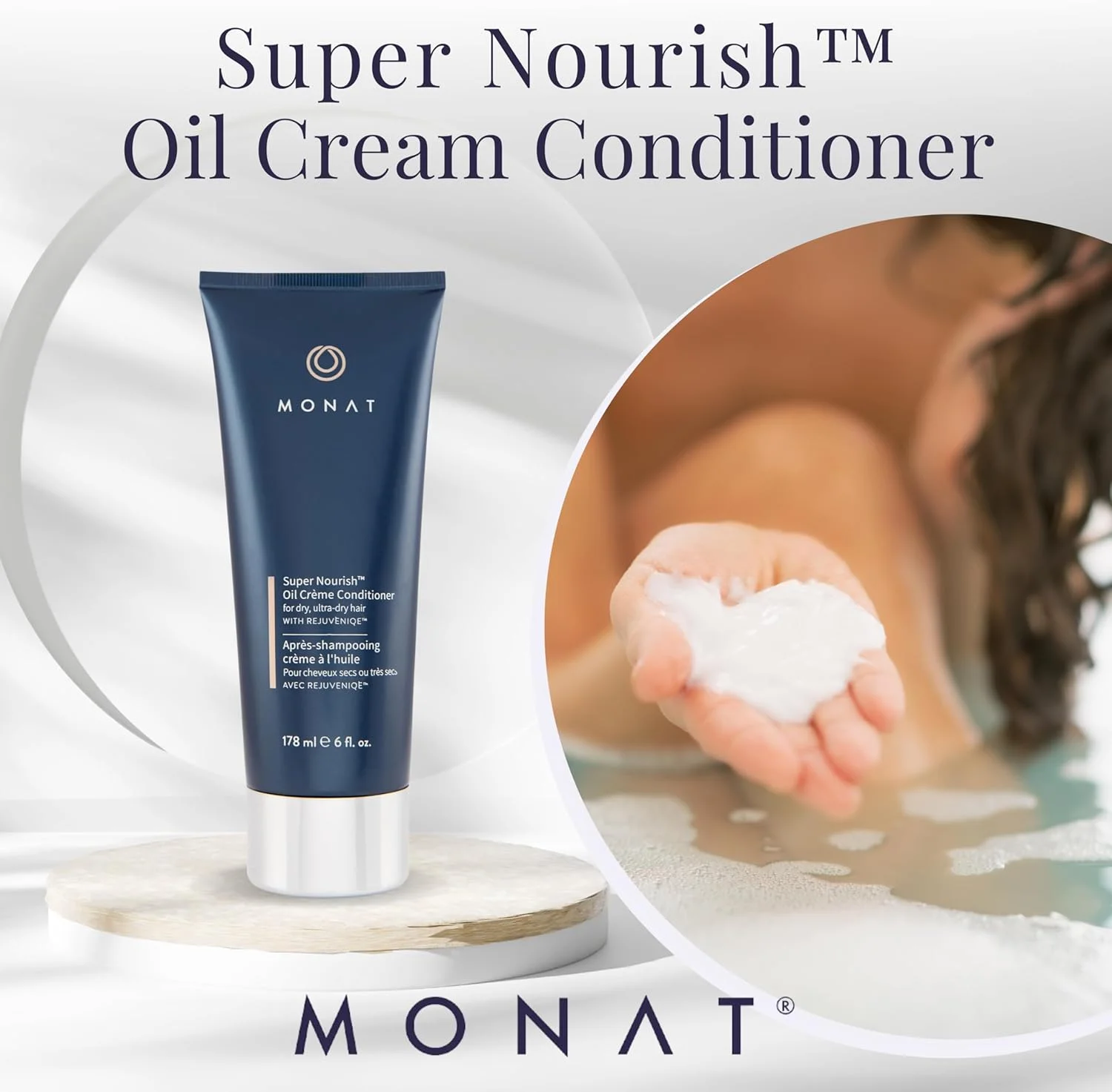 نرم کننده کرم روغنی فوق العاده مغذی MONAT - کرم آبرسان و مرطوب کننده مو - فرمول تقویت کننده موهای خشک و آسیب دیده - نرم کننده ایمن برای موهای رنگ شده - نرم کننده غنی شده با روغن - رایحه لوکس مو نرم کننده کرم روغنی فوق العاده مغذی MONAT - کرم آبرسان و مرطوب کننده مو - فرمول تقویت کننده موهای خشک و آسیب دیده - نرم کننده ایمن برای موهای رنگ شده - نرم کننده غنی شده با روغن - رایحه لوکس مو
