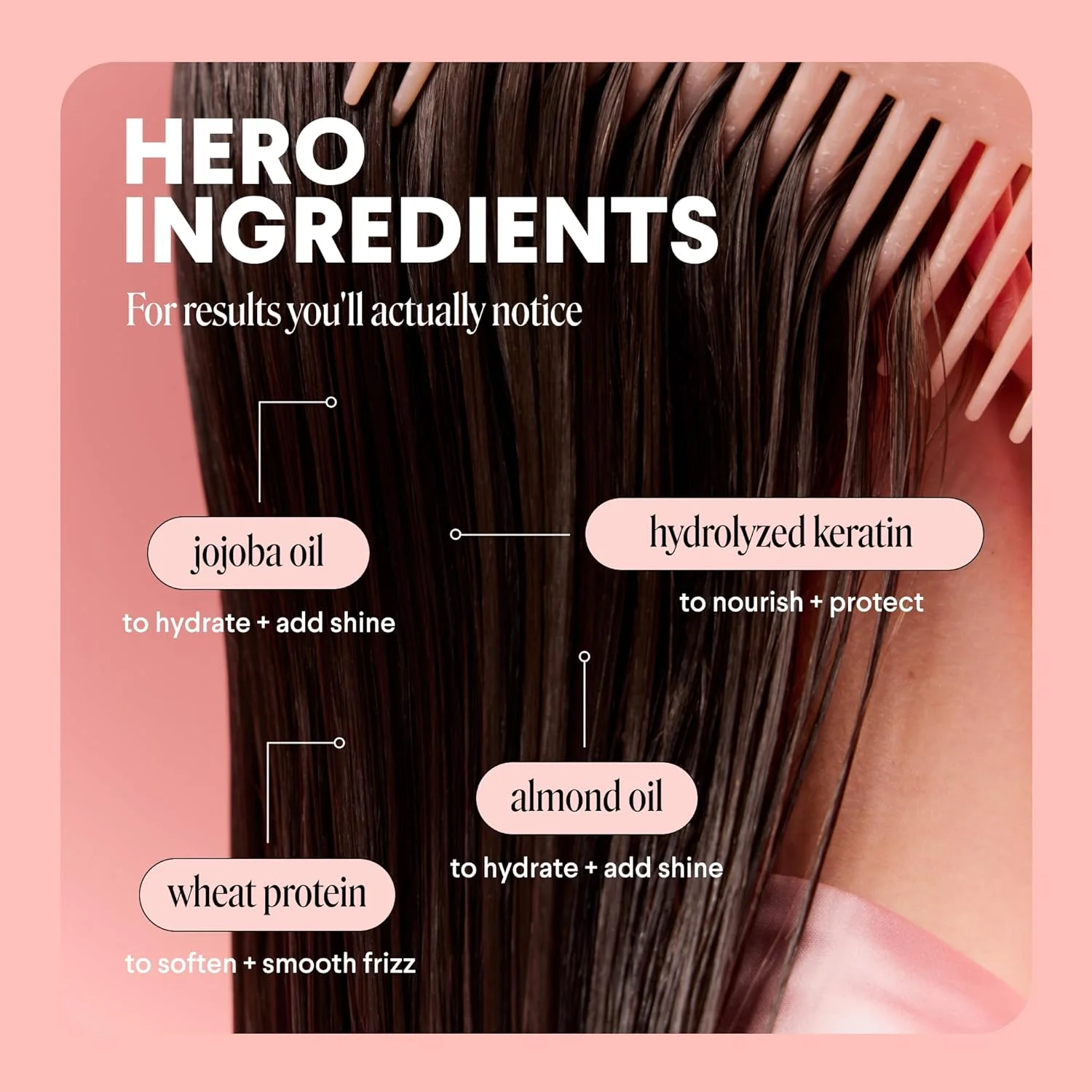 نرم کننده موی سر بدون نیاز به آبکشی ترمیم کننده ماندی هیرکر با کراتین، روغن جوجوبا، پروتئین گندم، کره کاکائو، روغن آرگان و بادام شیرین برای موهای خشک و آسیب دیده 150 میلی لیتر