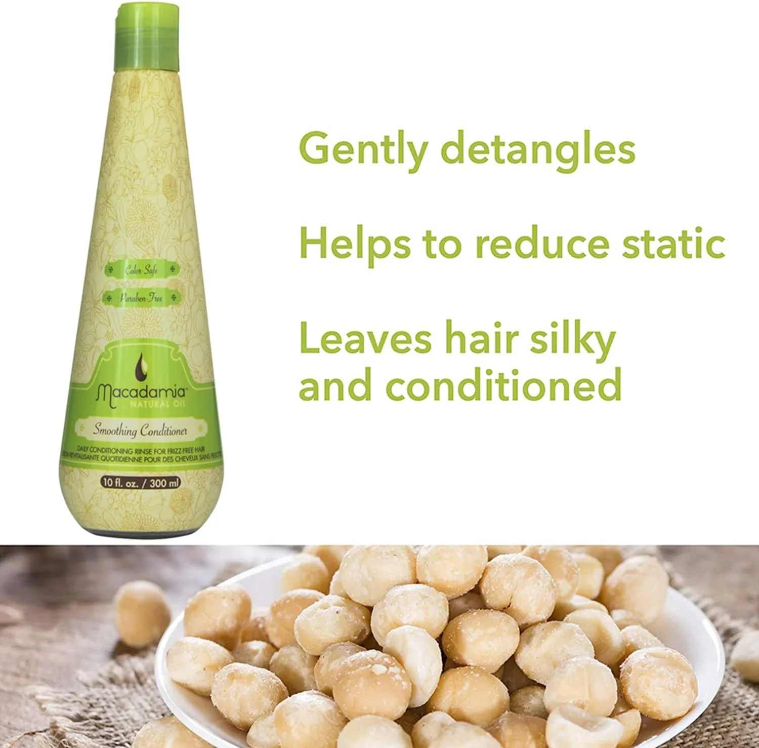 نرم کننده صاف کننده مو روغن ماکادامیا نچرال، 300 میلی لیتر