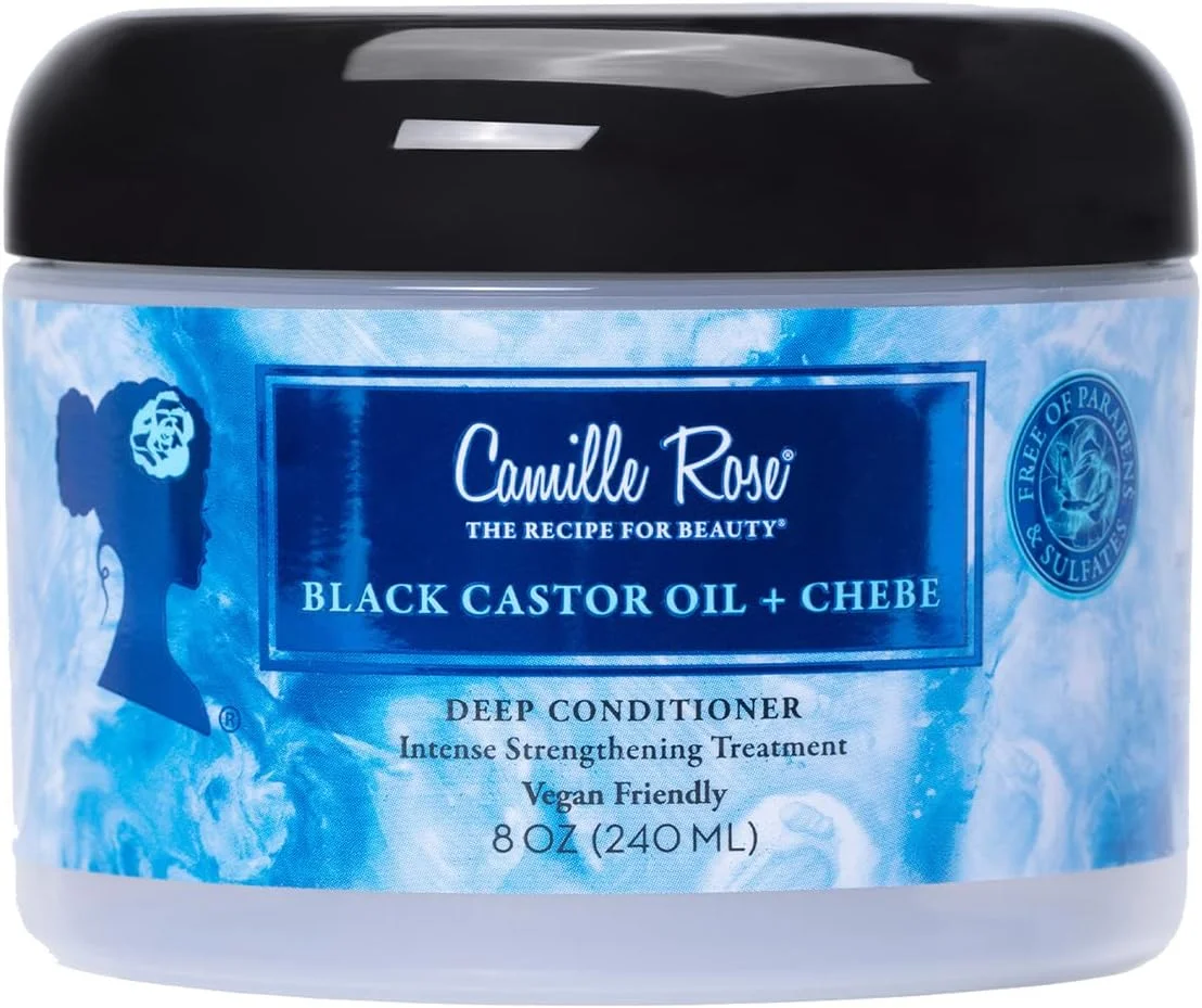 نرم کننده عمیق روغن کرچک سیاه و چبه Camille Rose | 226 گرم | تقویت کننده قوی | ترمیم کننده آسیب، باز کننده گره و کاهش دهنده شکستگی مو نرم کننده عمیق روغن کرچک سیاه و چبه Camille Rose | 226 گرم | تقویت کننده قوی | ترمیم کننده آسیب، باز کننده گره و کاهش دهنده شکستگی مو