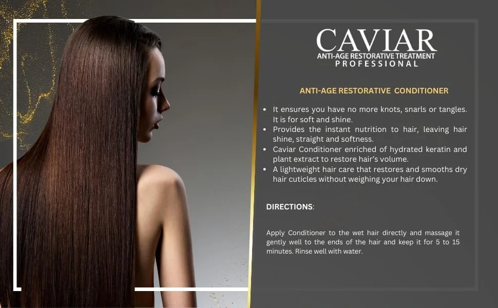 نرم کننده مو پروتئین و کلاژن خاویار، درمان احیا کننده و ضد پیری | 250 میلی لیتر، نرم کننده مغذی، برای تغذیه موهای خشک، افزایش خاصیت ارتجاعی و ترمیم کلی