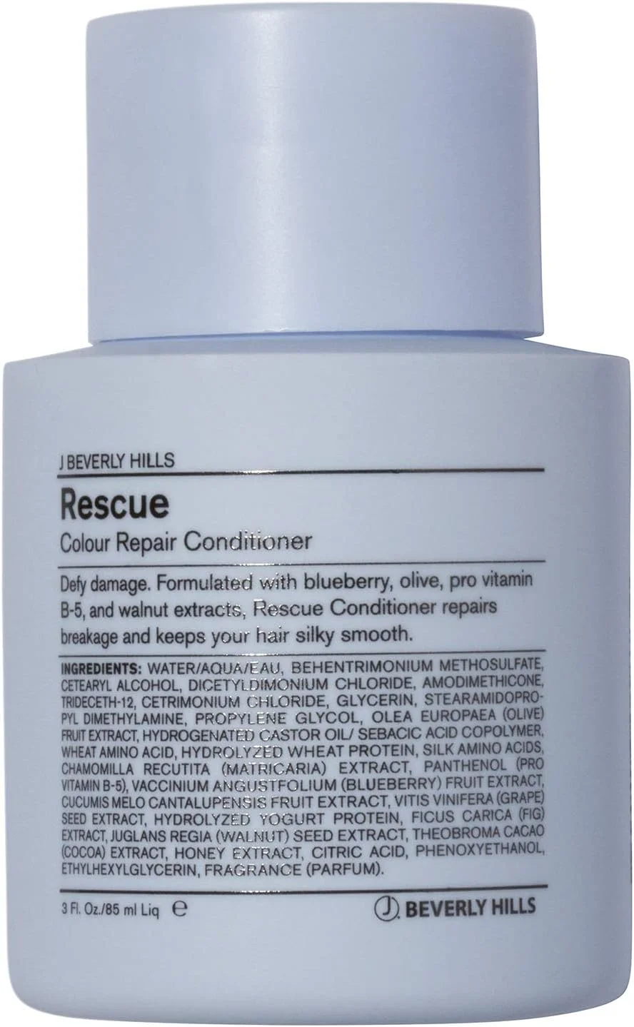 نرم کننده ترمیم کننده و محافظ رنگ مو جی بورلی هیلز مدل Blue Rescue، حجم 85 گرم نرم کننده ترمیم کننده و محافظ رنگ مو جی بورلی هیلز مدل Blue Rescue، حجم 85 گرم