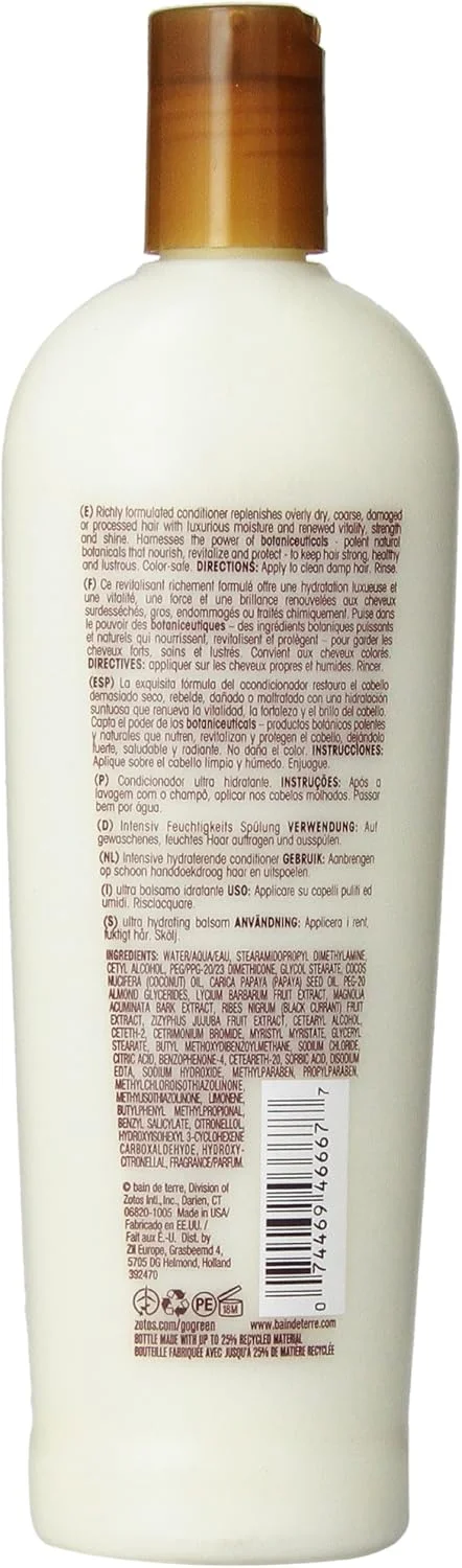 نرم کننده فوق آبرسان نارگیل و پاپایا Bain de Terre مناسب برای بانوان و آقایان حجم 400 میلی لیتر نرم کننده فوق آبرسان نارگیل و پاپایا Bain de Terre مناسب برای بانوان و آقایان حجم 400 میلی لیتر