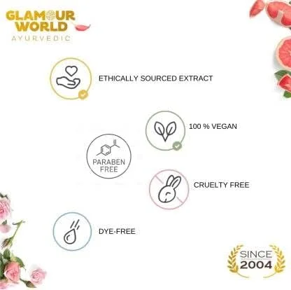 نرم کننده موی درخشان آیورودا Glamour World | تغذیه کننده طول مو و محافظت از مو در برابر آسیب | غنی شده با پرتقال | آملاکی | برینگاراج | شیکاکای | گل همیشه بهار نرم کننده موی درخشان آیورودا Glamour World | تغذیه کننده طول مو و محافظت از مو در برابر آسیب | غنی شده با پرتقال | آملاکی | برینگاراج | شیکاکای | گل همیشه بهار