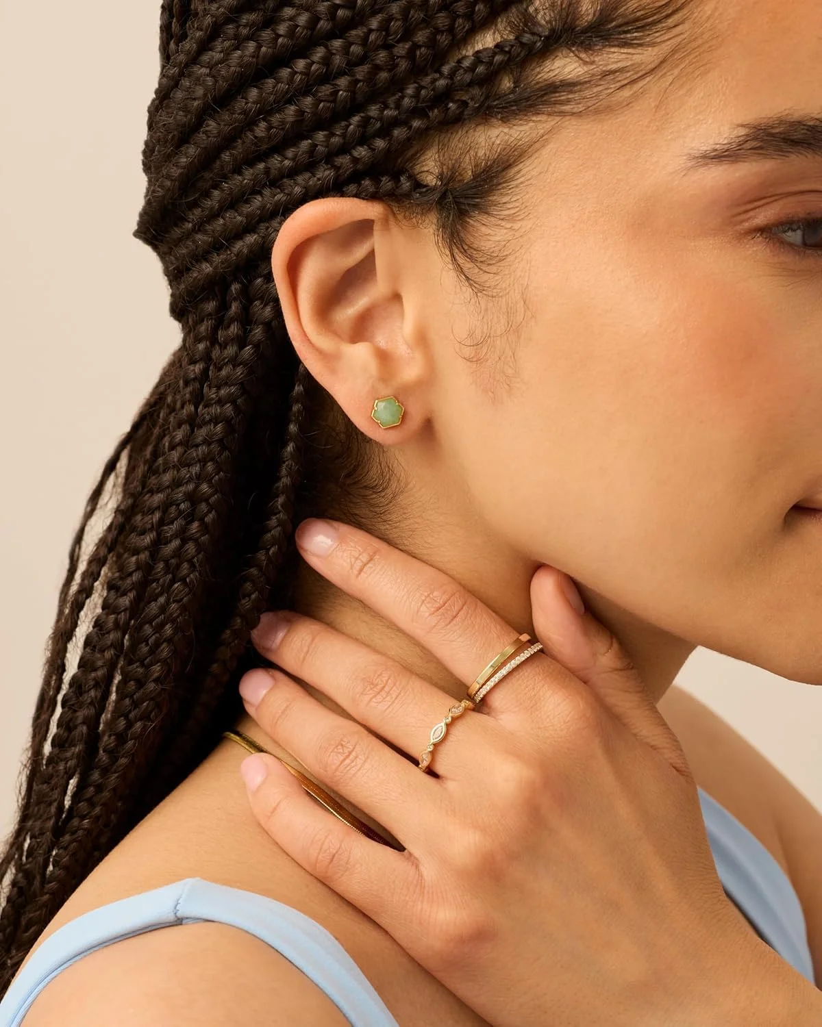 گوشواره های میخی نگین دار روکش طلای 14 عیار PAVOI برای زنان - سنگ های قیمتی آمتیست فلوریت سبز رز کوارتز گوشواره های میخی تک نگین ظریف گوشواره های میخی نگین دار روکش طلای 14 عیار PAVOI برای زنان - سنگ های قیمتی آمتیست فلوریت سبز رز کوارتز گوشواره های میخی تک نگین ظریف