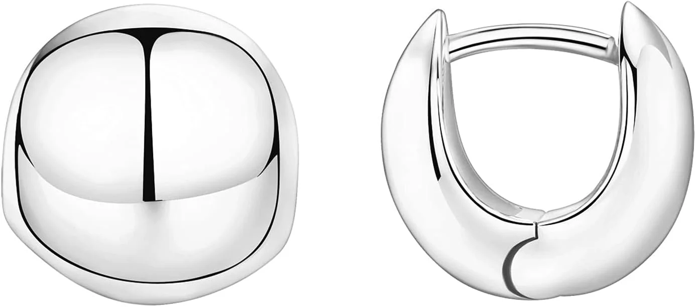 گوشواره های حلقه ای کوچک پاوی با روکش طلای 14 عیار و پایه نقره استرلینگ 925 | گوشواره های مینی حلقه ای زنانه | حلقه های کوچک با روکش طلا