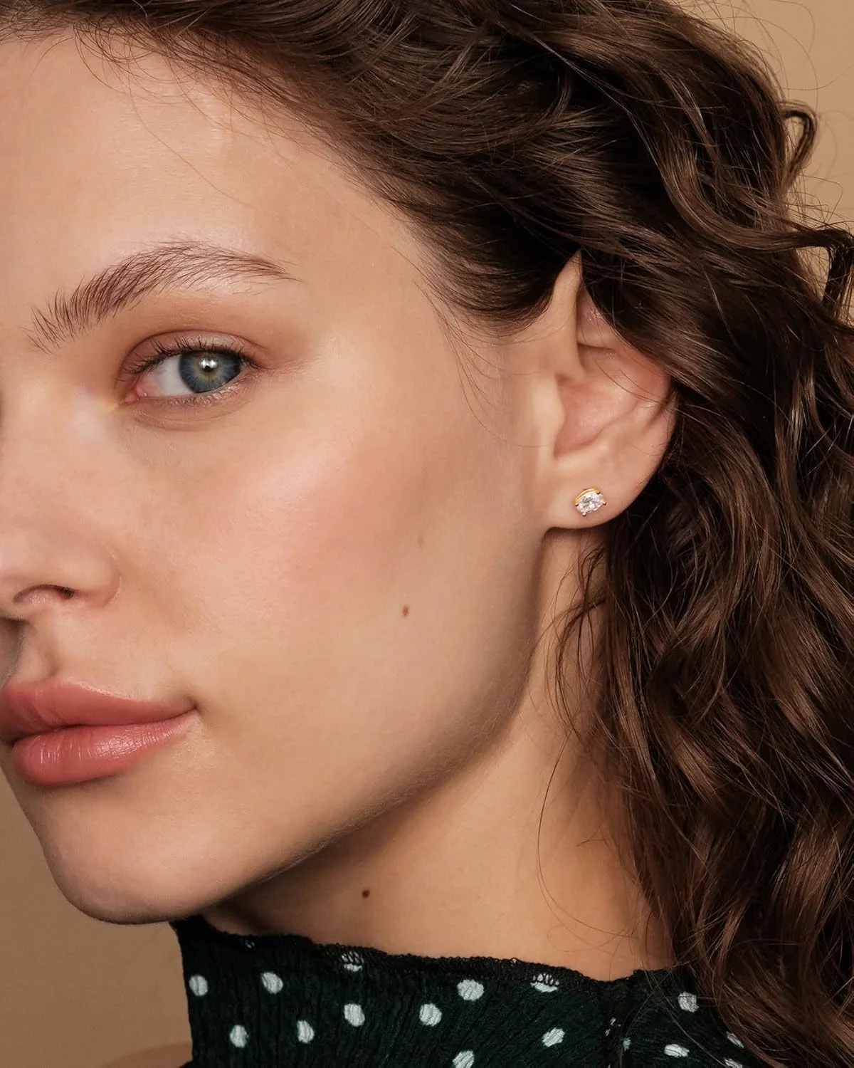 گوشواره های میخی زنانه پاوی با روکش طلای 14 عیار و نقره استرلینگ با زیرکونیا مکعبی | گوشواره های CZ الماس مصنوعی گوشواره های میخی زنانه پاوی با روکش طلای 14 عیار و نقره استرلینگ با زیرکونیا مکعبی | گوشواره های CZ الماس مصنوعی