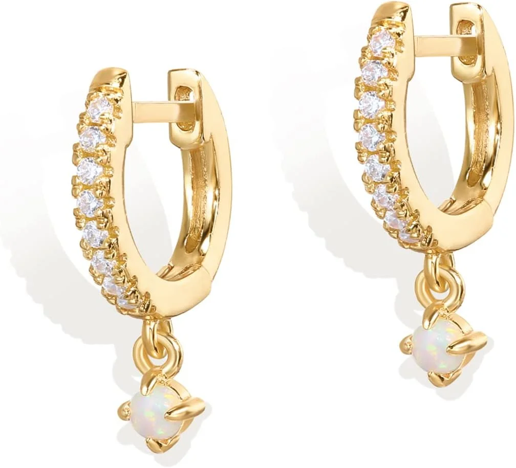 گوشواره های آویزی/آویز حلقه ای سبک وزن نقره استرلینگ S925 با روکش طلای 14 عیار PAVOI برای زنان | زیورآلات مذهبی: صلیب، چشم نظر، شبدر، سلتیک | گوشواره های ظریف برای زنان گوشواره های آویزی/آویز حلقه ای سبک وزن نقره استرلینگ S925 با روکش طلای 14 عیار PAVOI برای زنان | زیورآلات مذهبی: صلیب، چشم نظر، شبدر، سلتیک | گوشواره های ظریف برای زنان