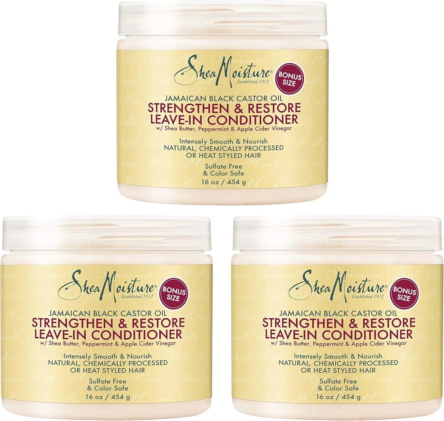 نرم کننده مو بدون نیاز به آبکشی شی مویسچر تقویت کننده و ترمیم کننده 473 میلی لیتر (بسته 3 عددی)