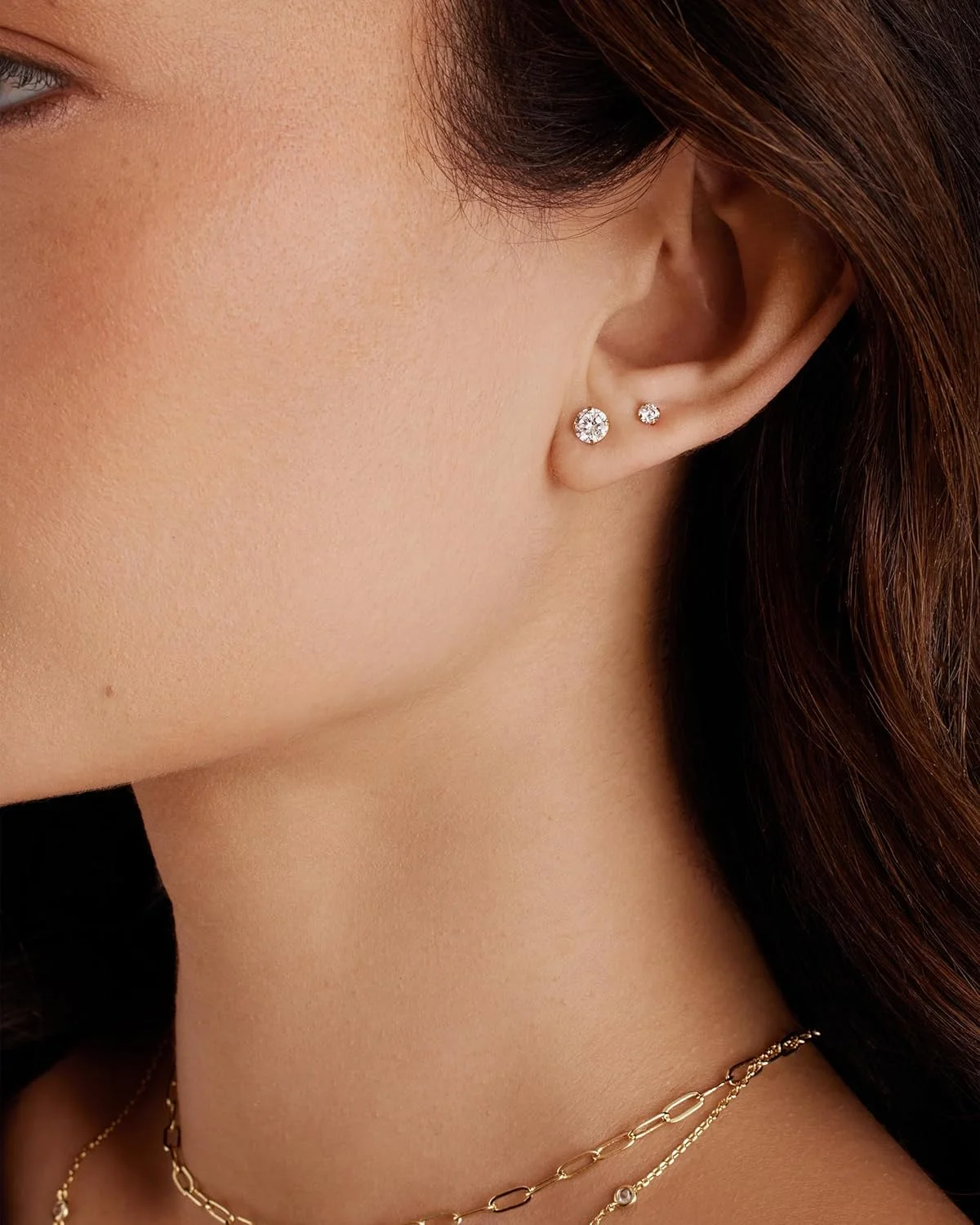 PAVOI ست گوشواره میخی استیل ضد زنگ با روکش طلای 14 عیار، پنج جفت، مناسب برای زنان | بسته 5 تایی گوشواره ضد حساسیت | نگین های زیرکونیا کوبیک ممتاز PAVOI ست گوشواره میخی استیل ضد زنگ با روکش طلای 14 عیار، پنج جفت، مناسب برای زنان | بسته 5 تایی گوشواره ضد حساسیت | نگین های زیرکونیا کوبیک ممتاز