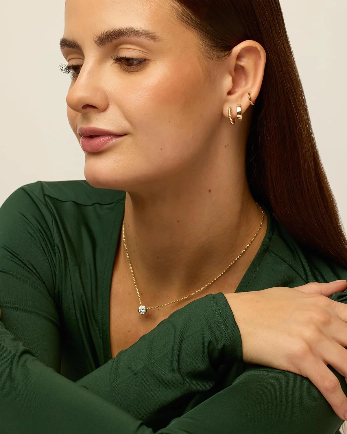 گوشواره های حلقه ای کوچک پاوی با روکش طلای 18 عیار و پایه نقره استرلینگ، ست 3 جفتی | حلقه های طنابی ساده و پهن برای زنان، بسته گوشواره 15 میلی متر، 14 میلی متر، 12 میلی متر گوشواره های حلقه ای کوچک پاوی با روکش طلای 18 عیار و پایه نقره استرلینگ، ست 3 جفتی | حلقه های طنابی ساده و پهن برای زنان، بسته گوشواره 15 میلی متر، 14 میلی متر، 12 میلی متر