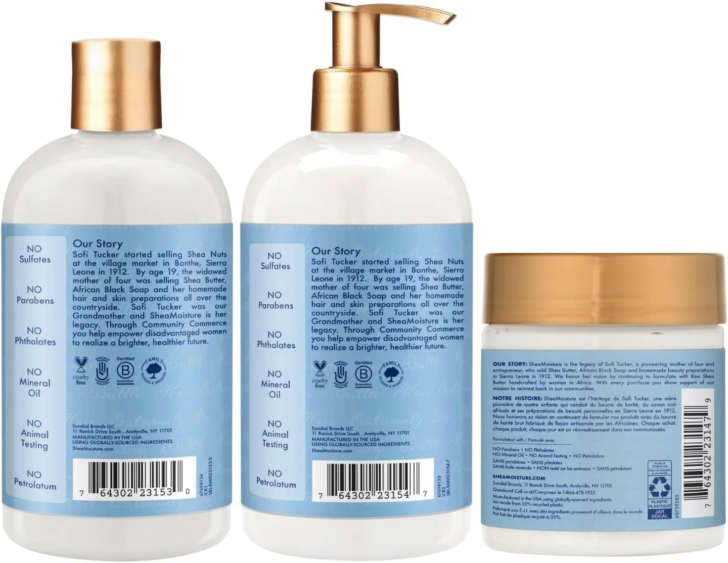 مجموعه شامپو و نرم کننده شی مویسچر، 384 میلی لیتر، به همراه درمان پروتئینی قوی 236 میلی لیتر. عسل مانوکا و ماست، آبرسان + ترمیم کننده مو، ویتامین C، بدون سولفات و ایمن برای موهای رنگ شده مجموعه شامپو و نرم کننده شی مویسچر، 384 میلی لیتر، به همراه درمان پروتئینی قوی 236 میلی لیتر. عسل مانوکا و ماست، آبرسان + ترمیم کننده مو، ویتامین C، بدون سولفات و ایمن برای موهای رنگ شده