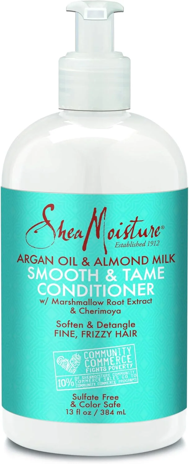 نرم کننده مو شی مویسچر حاوی روغن آرگان و شیر بادام، صاف کننده و رام کننده، 384 میلی لیتر نرم کننده مو شی مویسچر حاوی روغن آرگان و شیر بادام، صاف کننده و رام کننده، 384 میلی لیتر