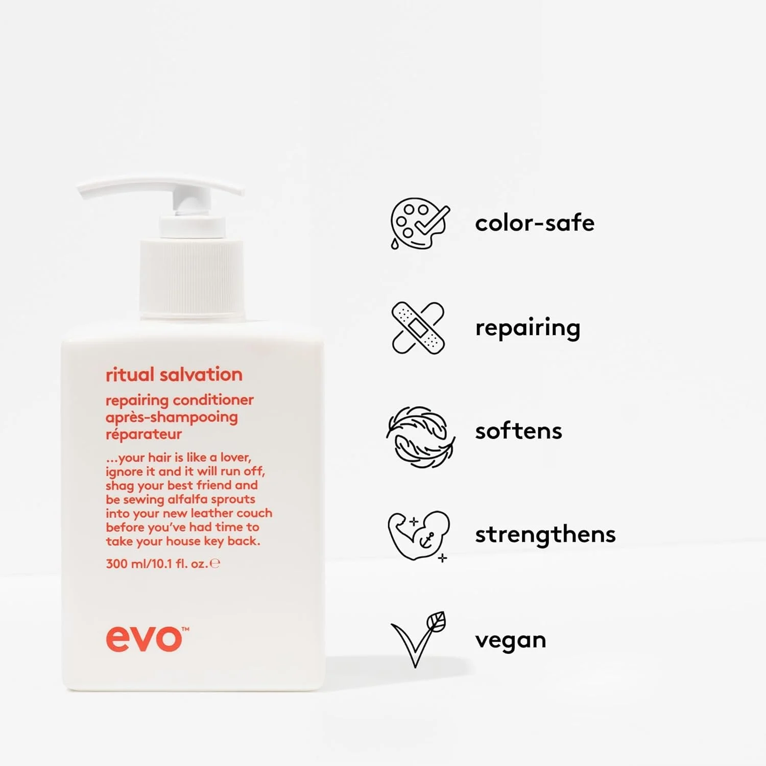 نرم کننده ترمیم کننده مو ایوو Ritual Salvation حجم 300 میلی لیتر