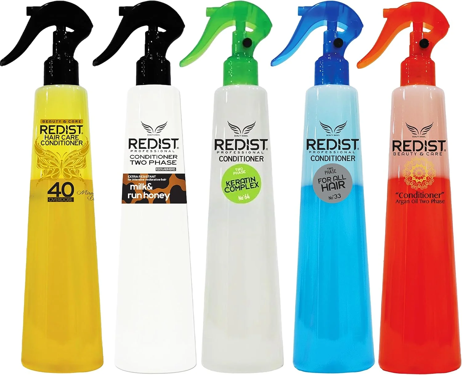 اسپری نرم کننده مو دو فاز ردیست 400 میلی لیتر، اسپری مراقبت از مو، بدون نیاز به آبکشی، عطر مو، از بین برنده موخوره (شیر و عسل)