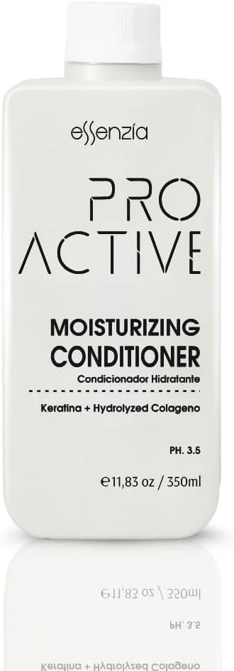 نرم کننده نانوپلاستی مرطوب کننده برزیلی حرفه ای پرو اکتیو (350 میلی لیتر) - ترمیم موهای آسیب دیده در سالن | آبرسانی، تغذیه و نرم کنندگی عمقی موهای آسیب دیده | بدون SLS | بدون پارابن