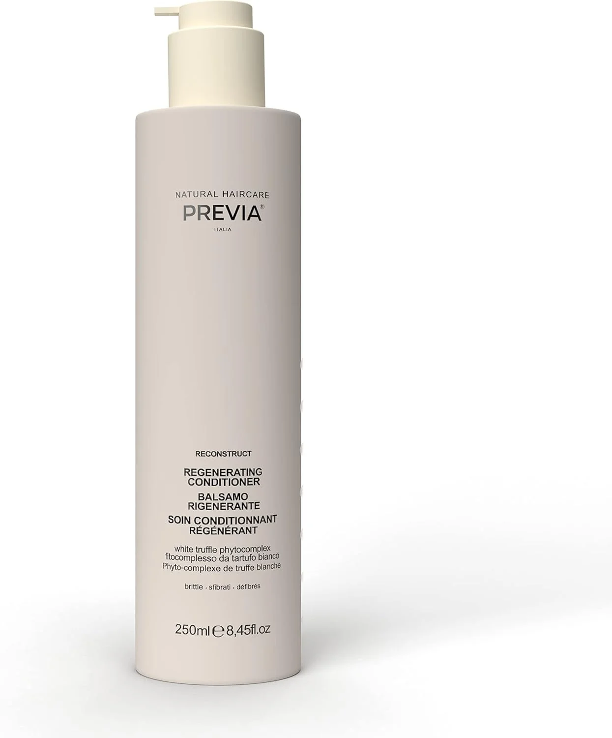 نرم کننده بازسازی کننده موهای آسیب دیده پریویا - فرمول آبرسان عمیق با عصاره ترافل سفید ارگانیک، نرم کننده مرطوب کننده و وگان برای موهای خشک و شکننده 250 میلی لیتر