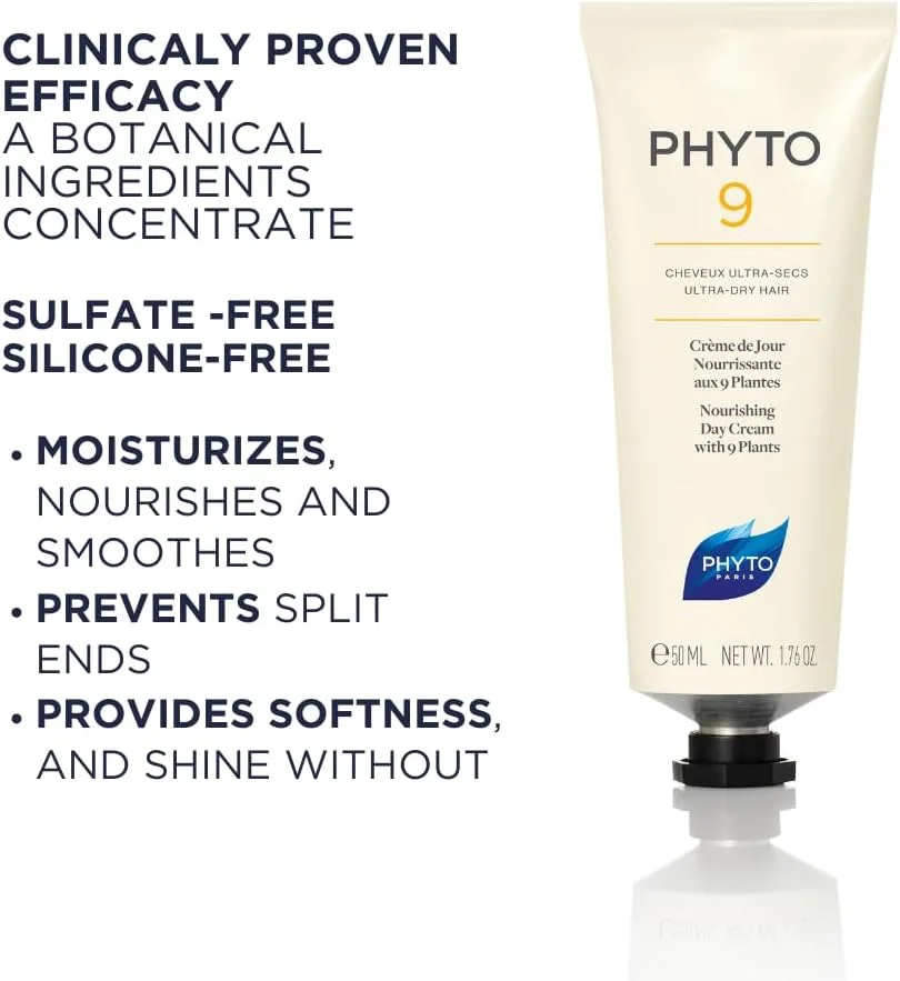 کرم روز مغذی فیتو 9، 50 میلی لیتر - حاوی 9 عصاره گیاهی و روغن ماکادمیا برای رفع وز و موخوره، بدون سولفات، بدون پارابن، بدون سیلیکون، بدون گلوتن