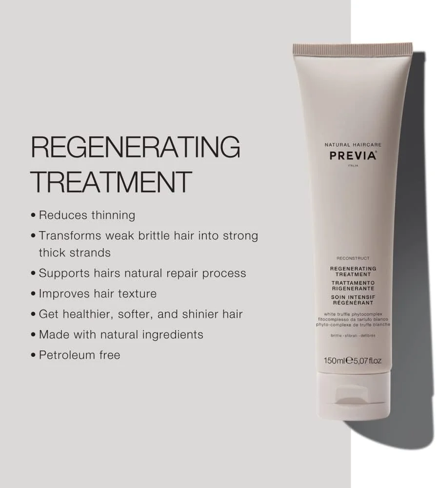 نرم کننده بازسازی کننده موهای آسیب دیده پریویا - فرمول آبرسان عمیق با عصاره ترافل سفید ارگانیک، نرم کننده مرطوب کننده و وگان برای موهای خشک و شکننده 250 میلی لیتر