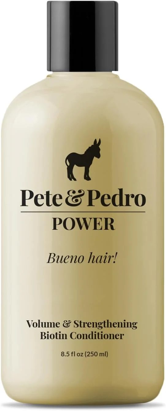 نرم کننده روزانه مو پیت اند پدرو POWER CONDITIONER - حجم دهنده و تقویت کننده حاوی بیوتین برای آقایان با موهای نازک یا کم پشت | مناسب انواع مو، کمک به پرتر، ضخیم تر و سالم تر شدن موها | 250 میلی لیتر
