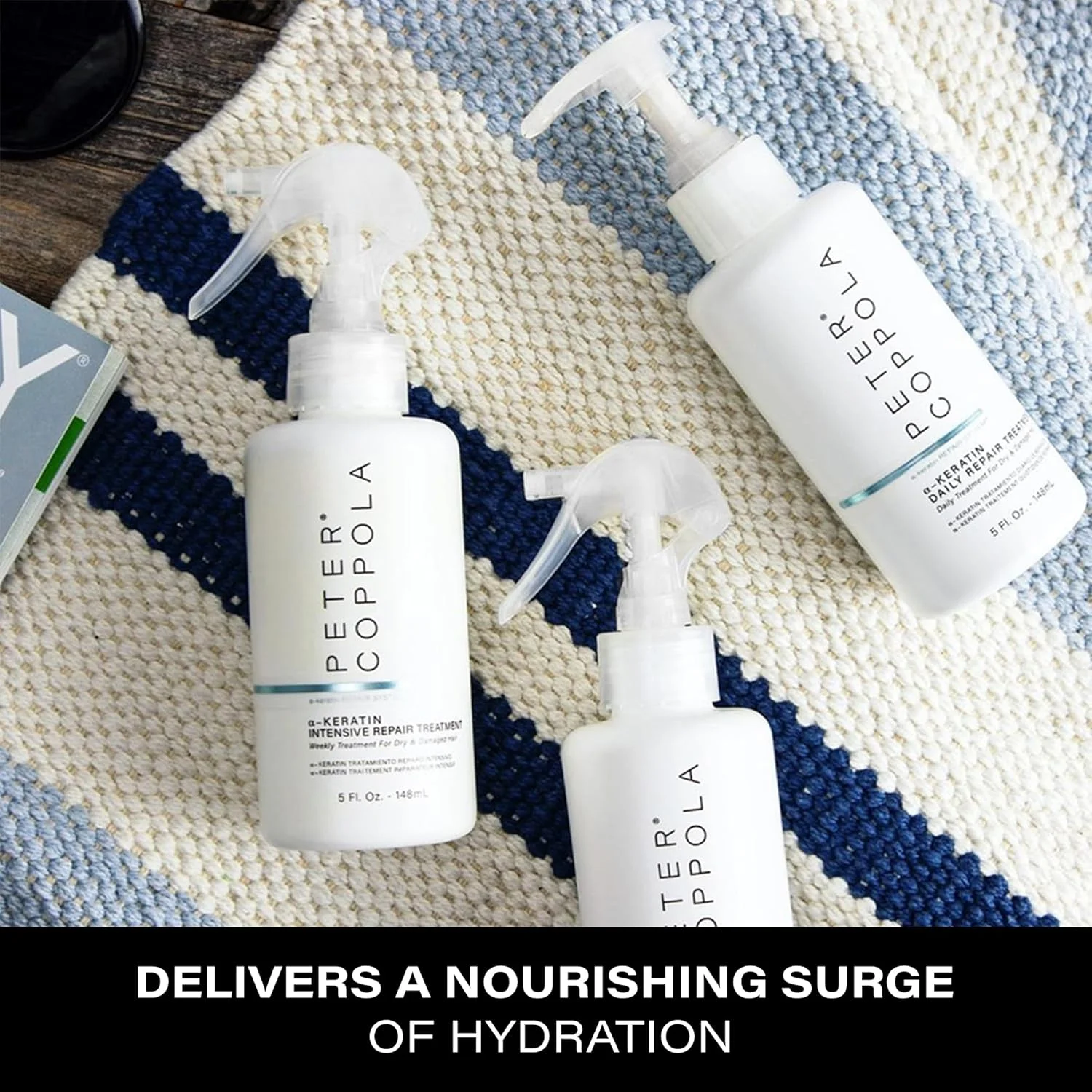 اسپری بهترین دوست پیتر کوپولا 150 میلی لیتر - نرم کننده مو - مناسب برای موهای آسیب دیده - غنی شده با روغن آرگان، نعناع فلفلی، آلوئه ورا