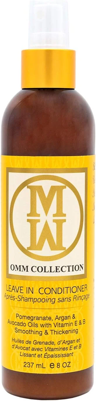 نرم کننده موی سبک و طبیعی OMM Collection - اسپری مرطوب کننده و باز کننده گره مو برای موهای وز و فر - جلوگیری از شکستگی مو - نرم کننده کرمی ایمن برای رنگ مو، مناسب برای موهای خشک، آسیب دیده و فرآوری شده