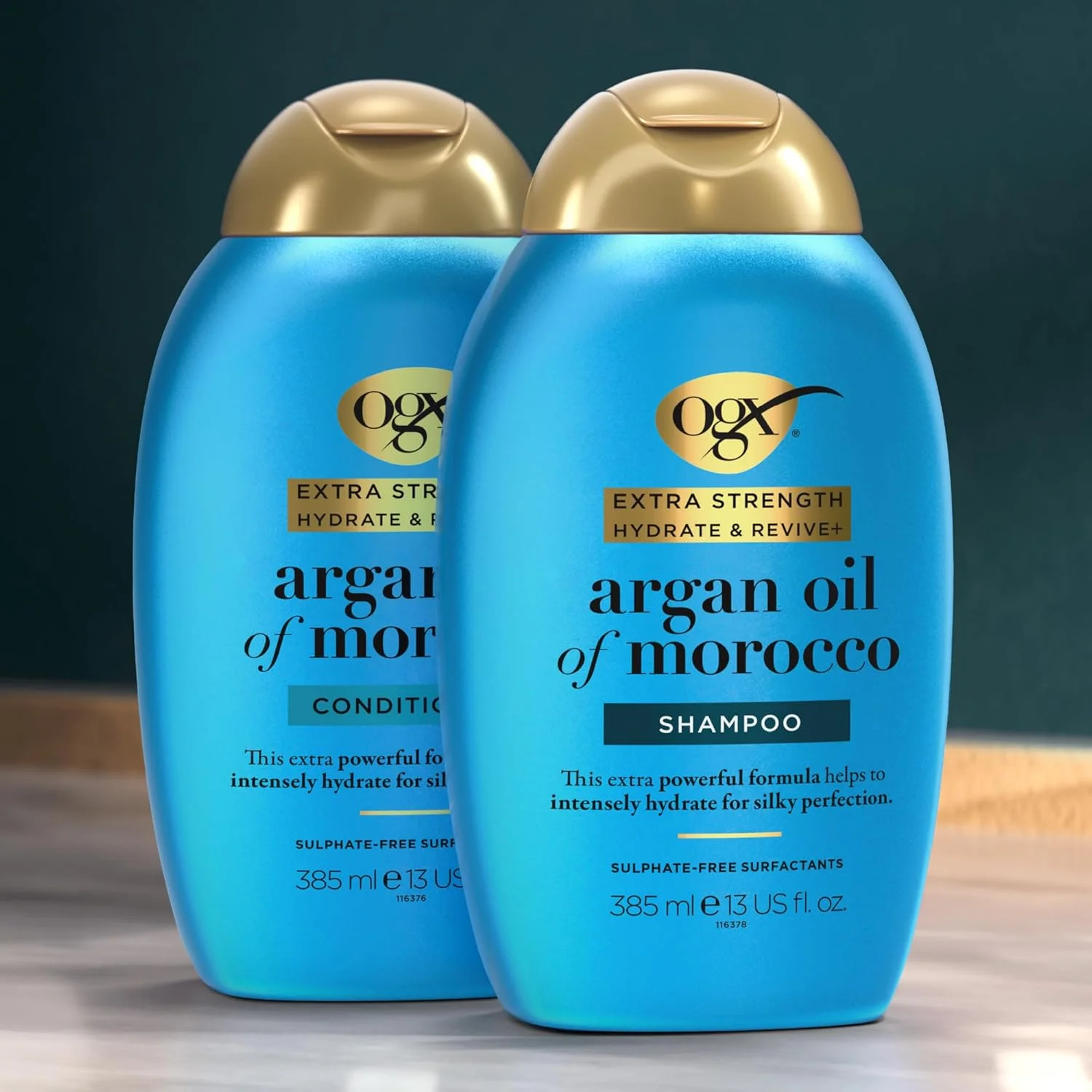 نرم کننده مو او جی ایکس مدل Extra Strength Hydrate & Revive+ حاوی روغن آرگان مراکشی، ۳۸۵ میلی لیتر، نرم کننده بدون سولفات برای آبرسانی و احیای عمقی، بسته ۱ عددی نرم کننده مو او جی ایکس مدل Extra Strength Hydrate & Revive+ حاوی روغن آرگان مراکشی، ۳۸۵ میلی لیتر، نرم کننده بدون سولفات برای آبرسانی و احیای عمقی، بسته ۱ عددی