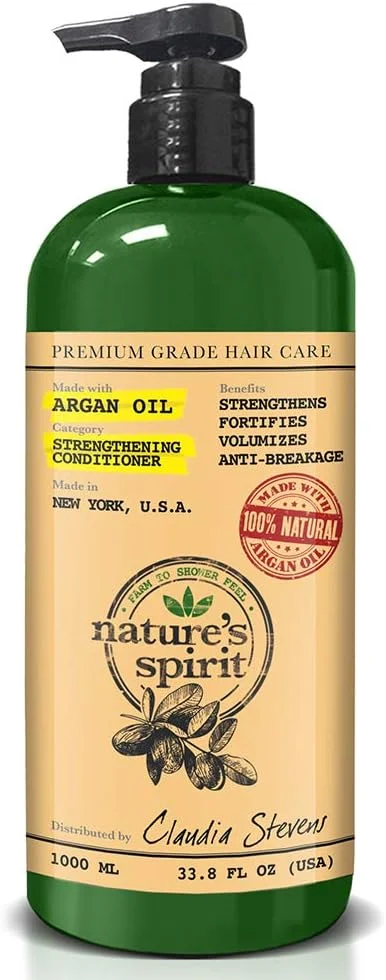 نرم کننده مو روغن آرگان Nature'S Spirit حجم 975 میل نرم کننده مو روغن آرگان Nature'S Spirit حجم 975 میل