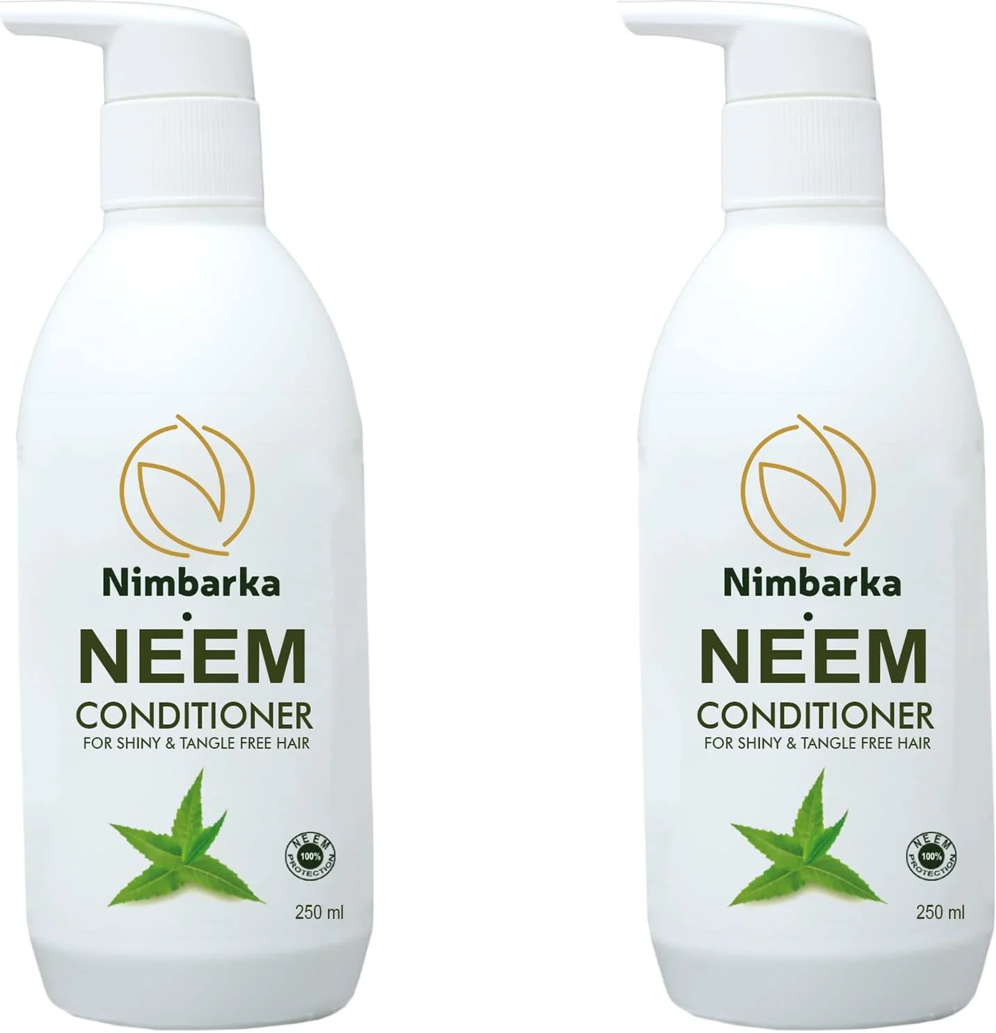 نرم کننده موی سر حاوی عصاره Neem Nimbarka برای موهای صاف و بدون وز - نرم کننده عمیق موهای خشک و آسیب دیده برای آقایان و بانوان 250 میلی لیتر | بسته 2 عددی