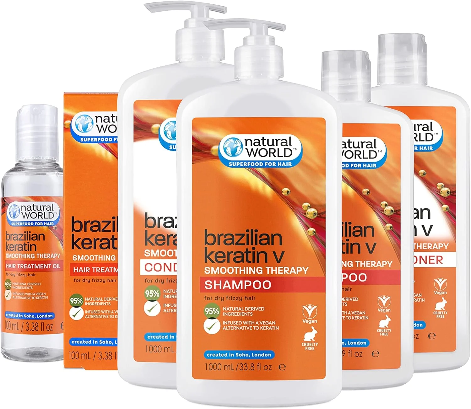 نرم کننده مو کراتین نچرال ورلد 1000 میلی لیتر نرم کننده مو کراتین نچرال ورلد 1000 میلی لیتر