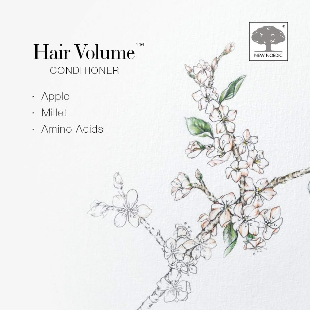 نرم کننده حجم دهنده مو نوردیک جدید 250 میلی لیتر - نرم کننده ترمیم کننده و ضخیم کننده مو گیاهی برای موهای خشک و آسیب دیده - مناسب برای آقایان و بانوان