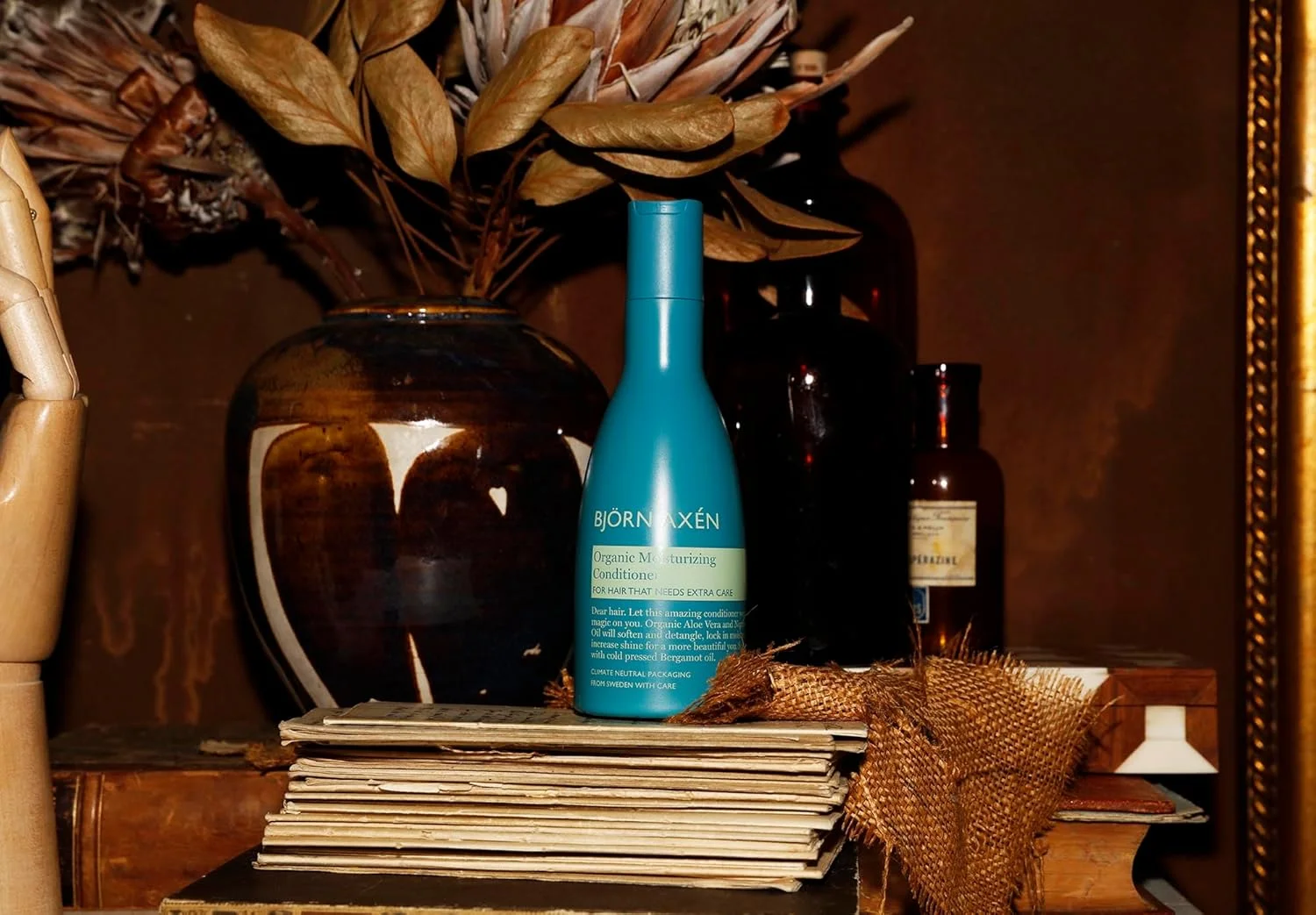 نرم کننده ملایم مرطوب کننده ارگانیک Recipe for Men raw Naturals BJORN AXEN، ۲۵۰ میلی لیتر، ترمیم کننده رطوبت با مواد مغذی برای موهای خشک و آسیب دیده، تست شده توسط متخصصین پوست، وگان