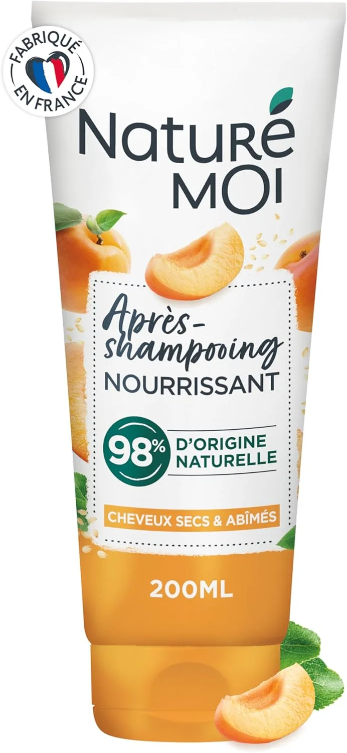 نرم کننده مغذی مو ناتوره موی - حاوی زردآلوی روسیلون و روغن آرگان ارگانیک - باز کننده گره و محافظت از موهای خشک و آسیب دیده - 200 میلی لیتر