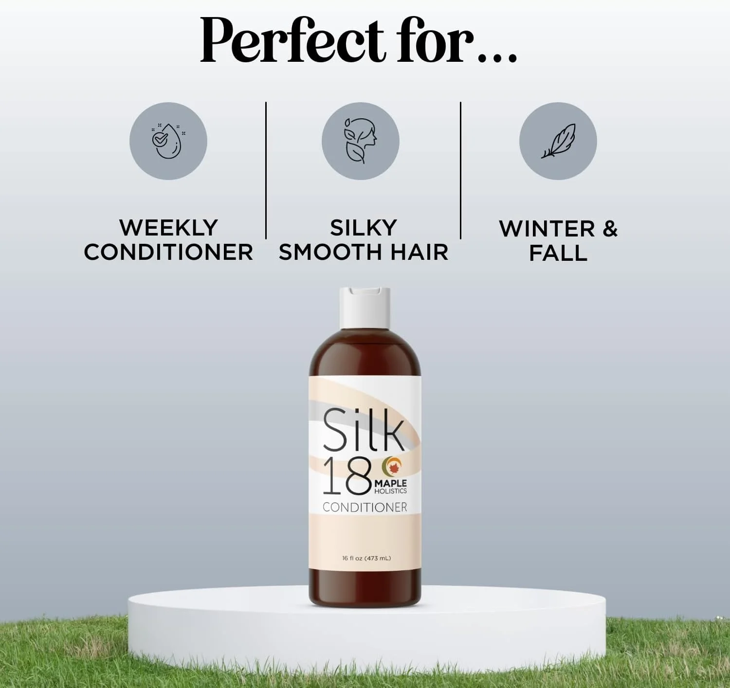 نرم کننده موی طبیعی بدون پارابن حاوی آمینو اسیدهای ابریشم و کراتین برای زنان، مردان و کودکان دارای موهای خشک، مناسب برای موهای رنگ شده با روغن جوجوبا، انار ارگانیک تایید شده و آلوئه ورا - 473 میلی لیتر