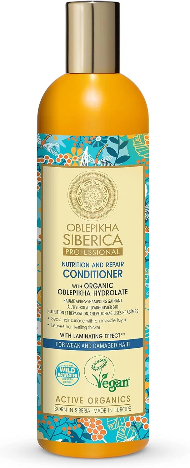 نرم کننده موی سر اُبلپیخا ناتورا سیبریکا مناسب موهای ضعیف و آسیب دیده، 400 میلی لیتر