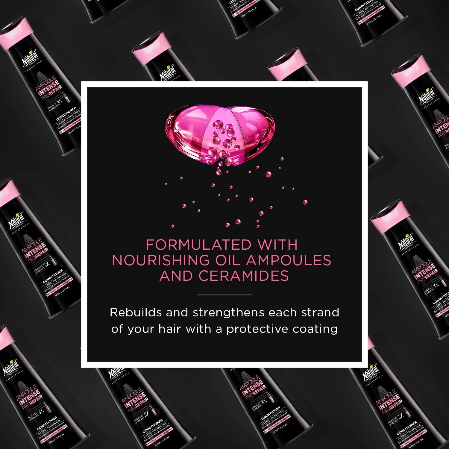 نرم کننده موی سر آمپولی فشرده نچرال فرمولا | بازسازی، تغذیه و ترمیم موهای شما 400 میلی لیتر