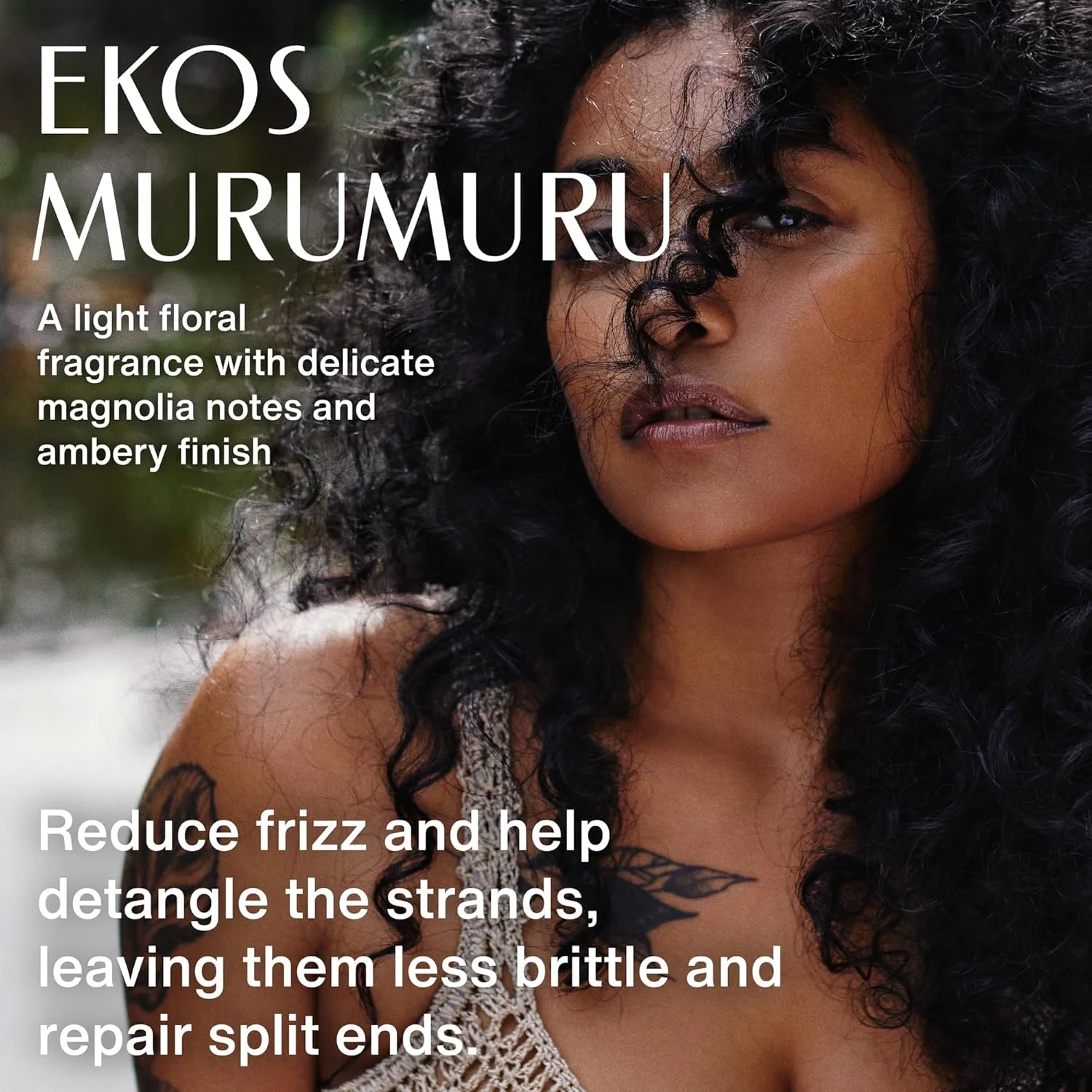 ناتورا - نرم کننده موی سر بدون نیاز به آبکشی اکوس مورومورو - بدون نیاز به آبکشی - ضد وز ۲۴ ساعته - حالت دهی آسان تر - باز کننده گره مو - ترمیم کننده موخوره - 100% وگان - بدون تست حیوانی - 150 میلی لیتر