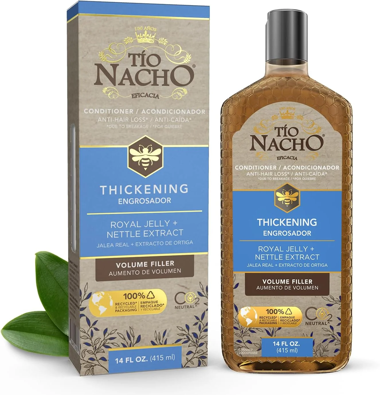 نرم کننده حجم دهنده و ضد ریزش مو TIO NACHO، ۴۱۰ میلی لیتر