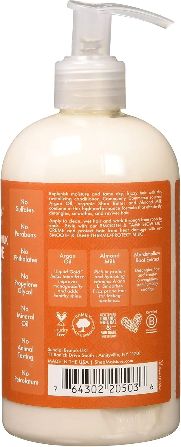 نرم کننده مو شی مویسچر حاوی روغن آرگان و شیر بادام صاف کننده و رام کننده مو مناسب آقایان و بانوان - 384 میلی لیتر