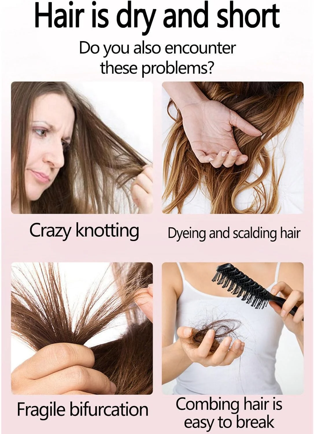 مجموعه مراقبت مو MEWELL IULAEF لمسی از جادو، نرم کننده مو بدون نیاز به آبکشی، مراقبت جادویی مو، درمان مو، امولسیون اسانس عطر موی سبک، برای موهای فر، خشک و آسیب دیده (5 عدد)