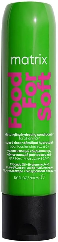 نرم کننده آبرسان و باز کننده گره موهای خشک ماتریکس فود فور سافت، حاوی روغن آووکادو و هیالورونیک اسید، 300 میلی لیتر