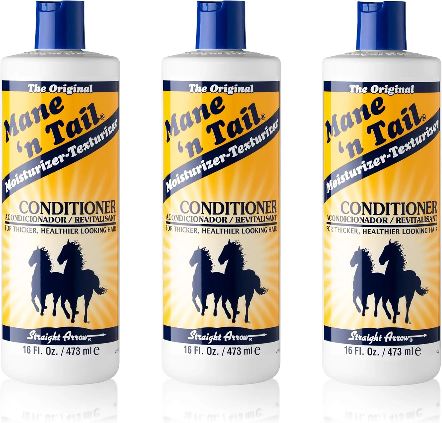 نرم کننده موی سر و دم اسب Mane 'n Tail، فرمول اصلی برای موهای ضخیم تر و پرپشت تر، 473 میلی لیتر (بسته 3 عددی)