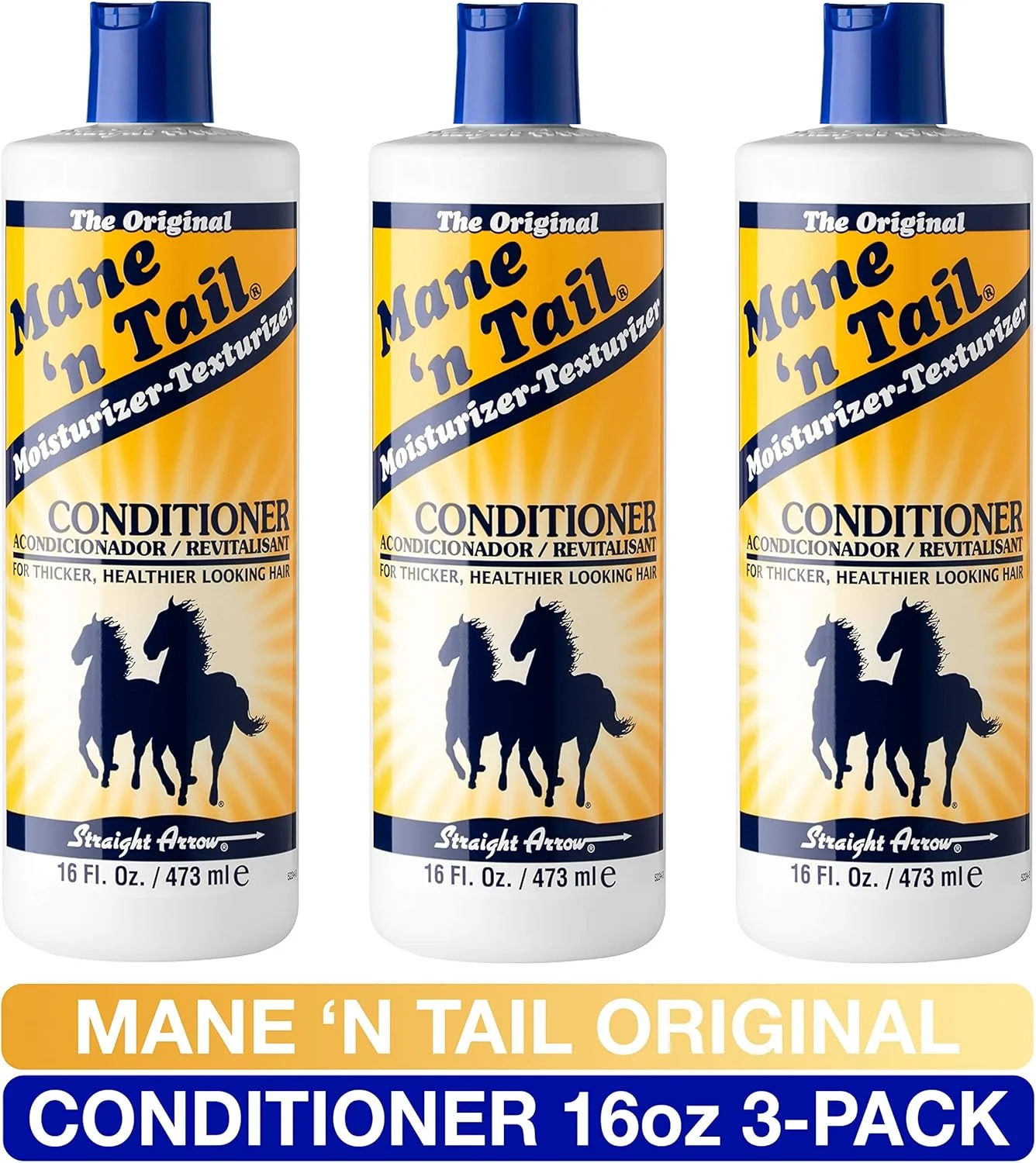 نرم کننده موی سر و دم اسب Mane 'n Tail، فرمول اصلی برای موهای ضخیم تر و پرپشت تر، 473 میلی لیتر (بسته 3 عددی) نرم کننده موی سر و دم اسب Mane 'n Tail، فرمول اصلی برای موهای ضخیم تر و پرپشت تر، 473 میلی لیتر (بسته 3 عددی)