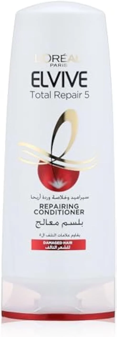 نرم کننده مو لورآل پاریس Elvive Total Repair 5 برای موهای آسیب دیده، 360 میلی لیتر